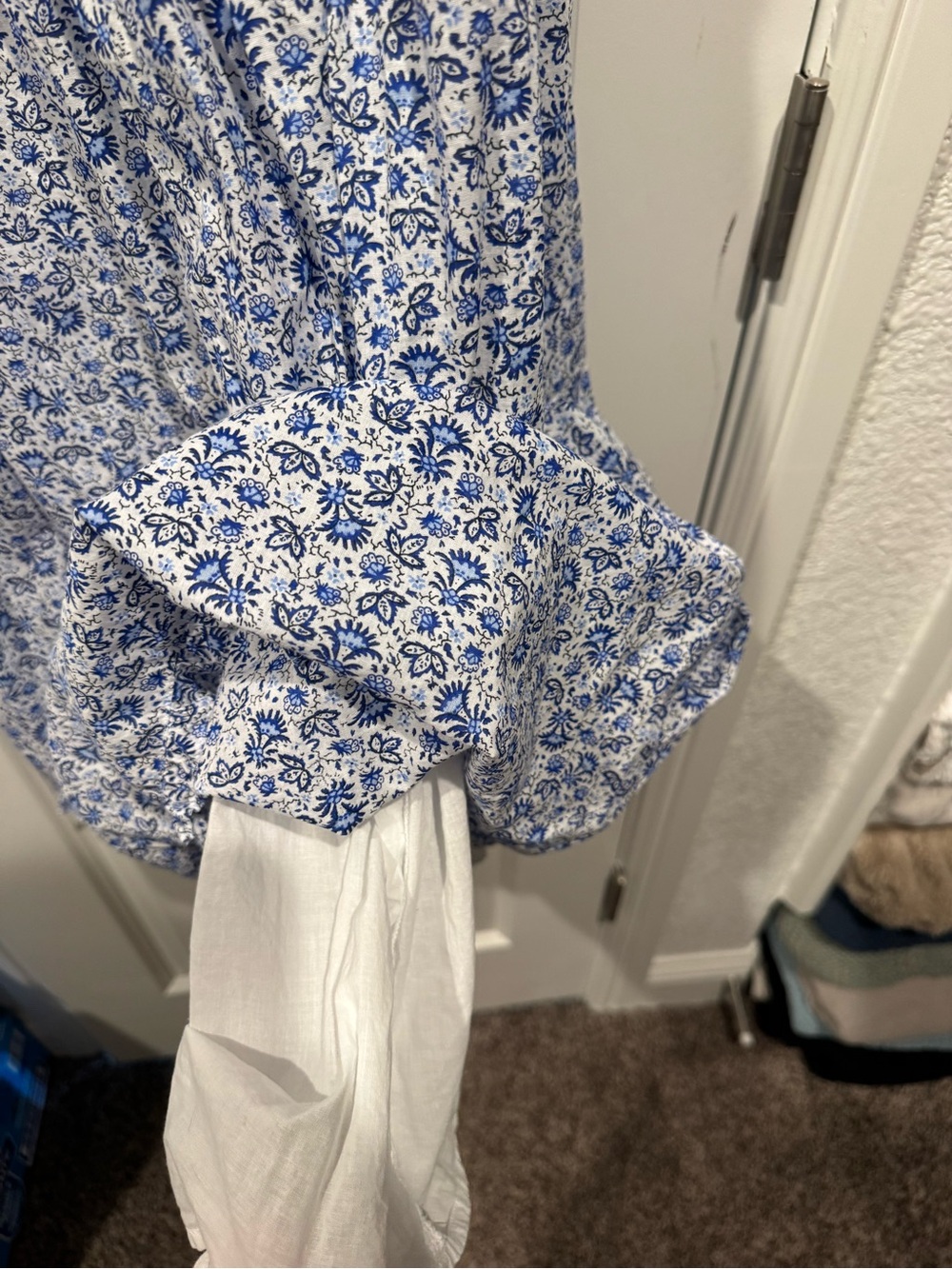 GAP x Doen Blue and White Floral Midi Dress - Picture 5 of 5